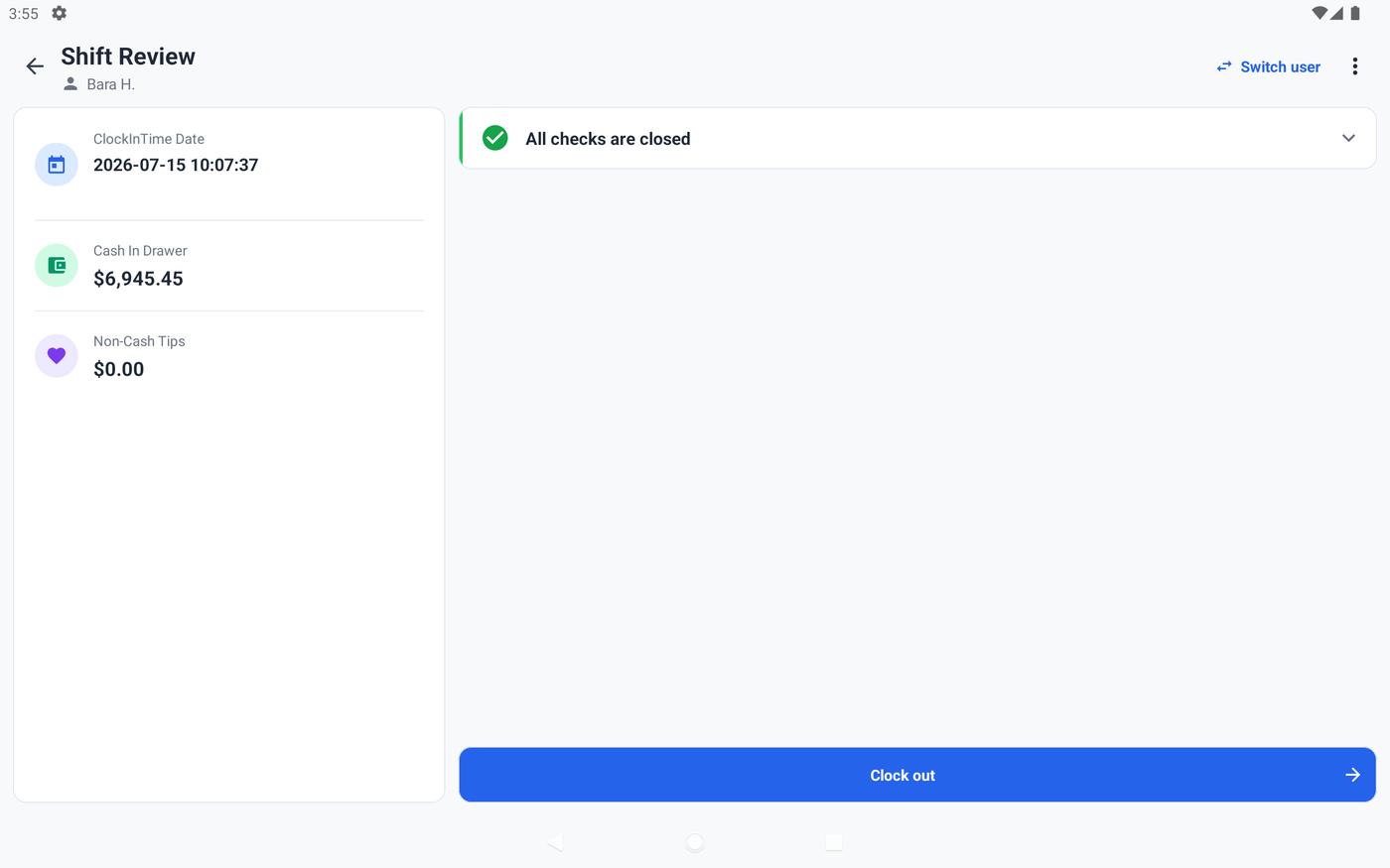 ShapesPay POS register order management