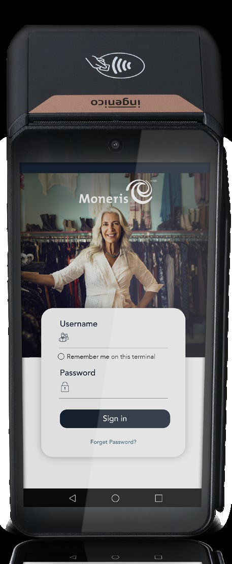 Moneris Go Plus wireless payment terminal